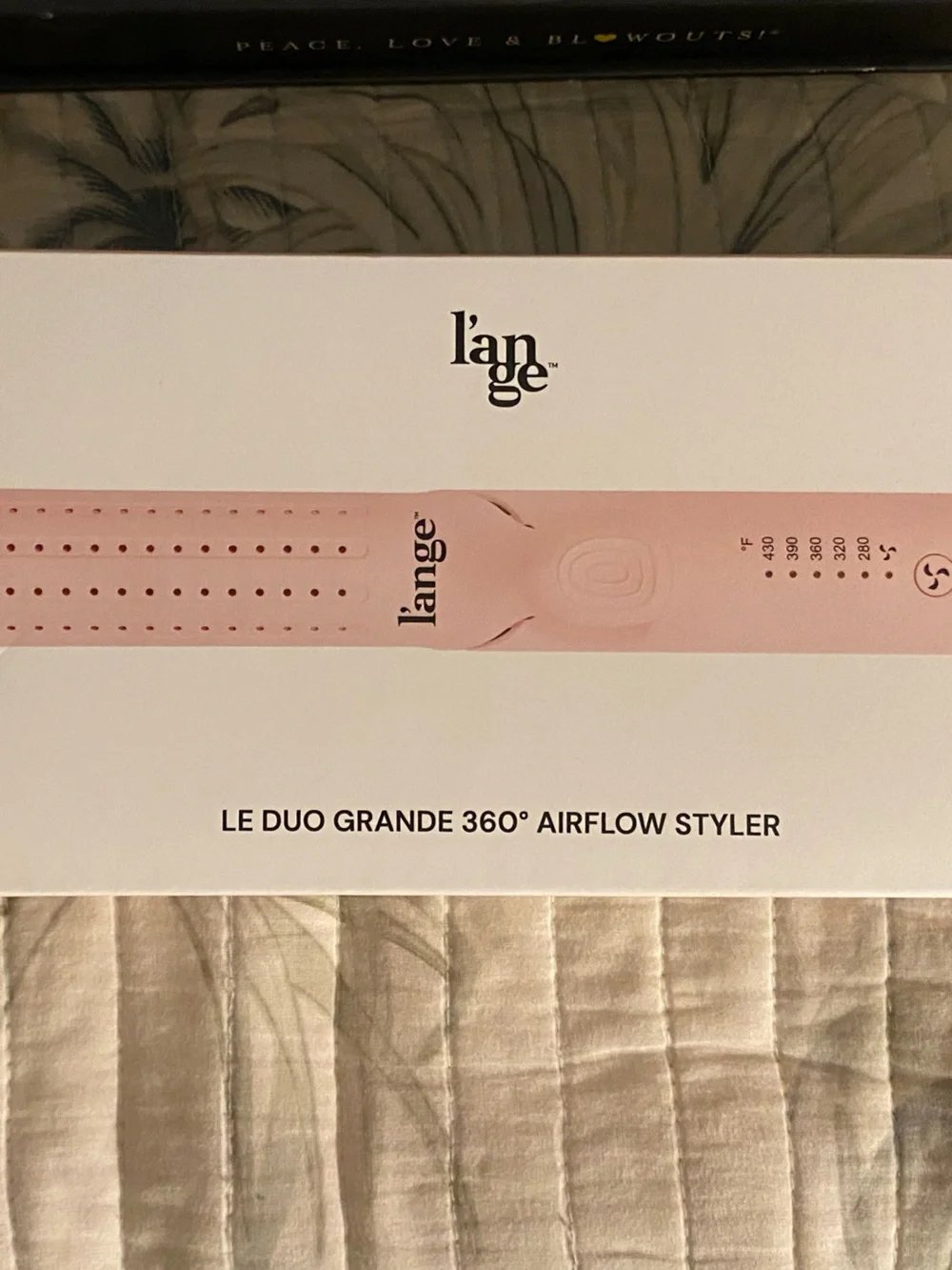 L’ange Le Duo Grande 360 Airflow Styler Pink Hair Styling Tool